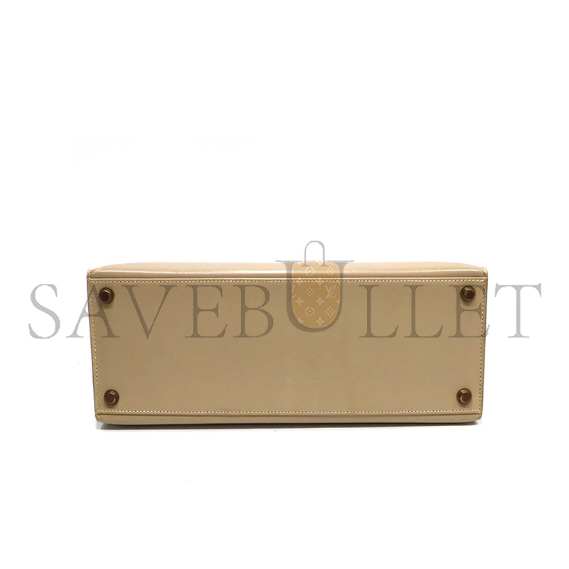 H**mes master kelly 28 box trench coat grey gold buttons (28*22*10cm)